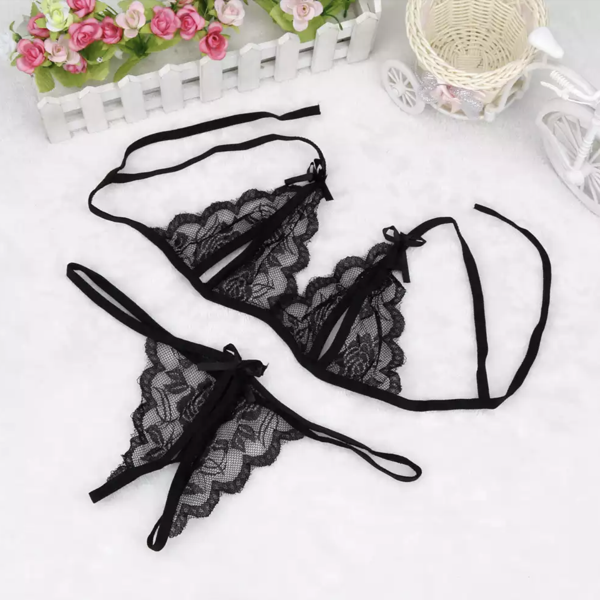Nipple'less 2-Piece Lace Set