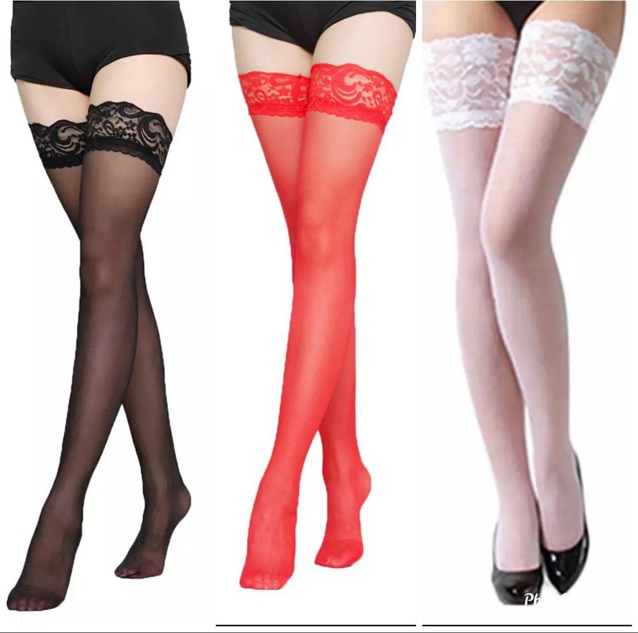 Knee-High Lace Stockings